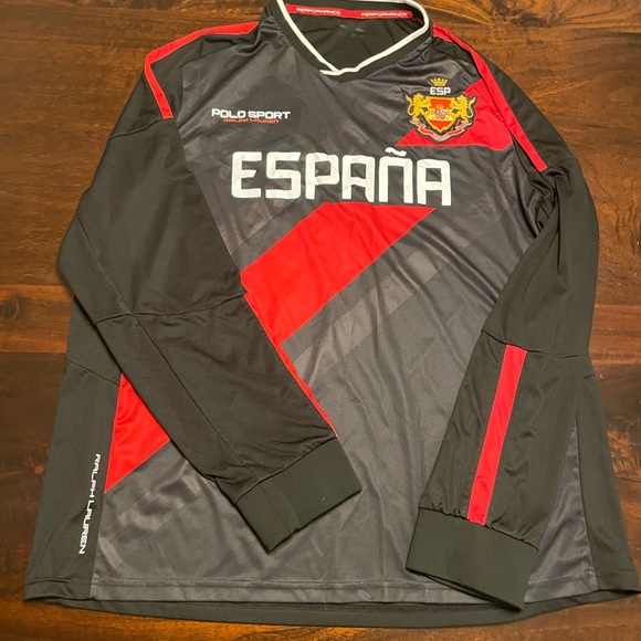Polo Ralph Lauren Other - Ralph Lauren Polo Sport Espana Spain Long Sleeve Soccer Jersey XXL
